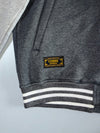 Cubox Apparel Grey Varsity Hooded Bomber (M)