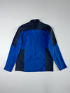 Black Yak Royal Blue & Charcoal Colourblock Half-Zip Fleece Pullover (M)