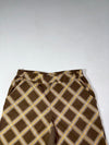 Vintage Nike Brown Plaid Dri-Fit Tennis Shorts (W:38) (L:25.5)