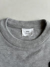 AMI Paris Ami de Coeur Grey Oversized Knit Sweater (L)
