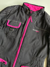 Vanucci Tifoso Women's Black & Pink Motorcycle Riding Jacket (M)