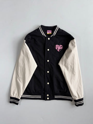 The Powerpuff Girls x CACO Black Cream Varsity Jacket (S)