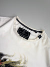 Philipp Plein Platinum Cut White Skull Graphic T-Shirt Rhine stone  (Xl)