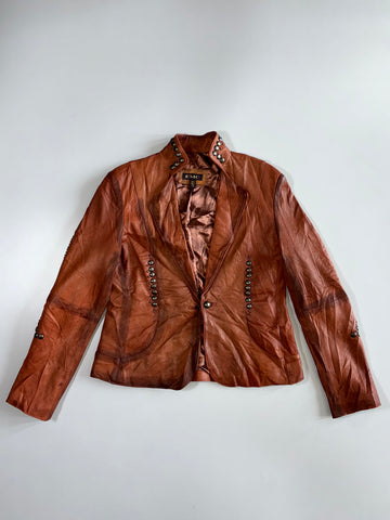 EMC Premium Original Leather Jacket Womens (S)