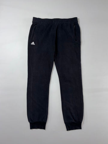 Adidas Zip-Pocket Black Joggers (W:32) (L:38)