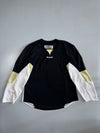Reebok Sport Maska Colorblock Polyester Hockey Practice Jersey Black White Gold (XL/2XL)