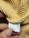 Chaps Ralph Lauren Hand Framed Herringbone Knit Sweater – Butter Yellow (XL)