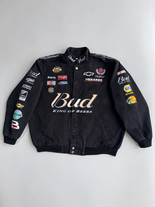 Vintage Official Chase Authentics Dale Earnhardt Jr. #8 Budweiser NASCAR Nextel Cup Racing Jacket (XL)