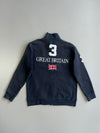 Polo Ralph Lauren Great Britain Union Jack Big Pony #3 Full-Zip Fleece Sweatshirt Jacket Navy (M)