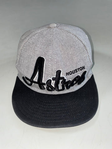New Era 9FIFTY Houston Astros Script Grey Chambray Snapback – MLB (Adjustable)