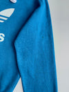 Adidas Originals Teal Big Trefoil Hoodie with Floral Hood Lining  (M)