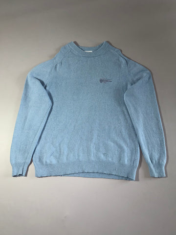 Lacoste Relaxed Fit Big Croc Knit Sweater – Sky Blue (XL)