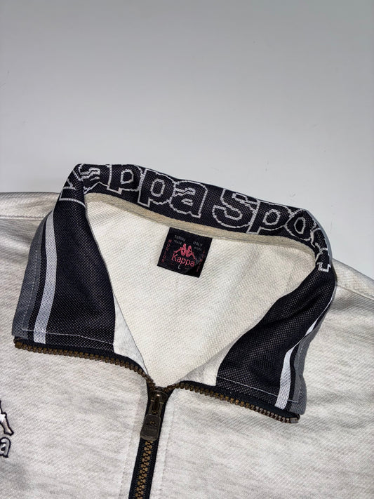 Kappa Sport Grey Zip-Up Sweat Jacket (Xl)
