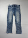 True Religion Ricky Relaxed Straight Light Wash Jeans (W:37) (L:46)