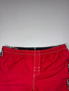 Vintage Quiksilver Red Tribal Floral Board Shorts (W:37) (L:19)