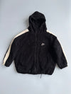 Nike Black Sherpa Fleece Hooded Jacket (L)