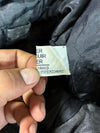 Distressed Black Leather Multi-Pocket Flight Bomber Jacket (S)