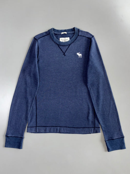 Abercrombie & Fitch | Waffle Knit Thermal | Navy (M)