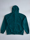Reebok Vintage Teal Green Hooded Windbreaker Jacket — Made in Vietnam | Size L