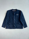 Harley-Davidson Genuine Motorclothes Navy Canvas Work Jacket – Snap Button Band Collar (3XL)