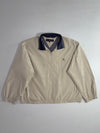 Tommy Hilfiger Golf | Vintage Beige Navy Collar Crest Harrington Jacket (2XL)