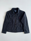 Vintage Polo Ralph Lauren Faded Black Cotton Harrington Jacket  (XL)
