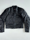 Vintage Hein Gericke Black Leather Motorcycle Racing Jacket (S)