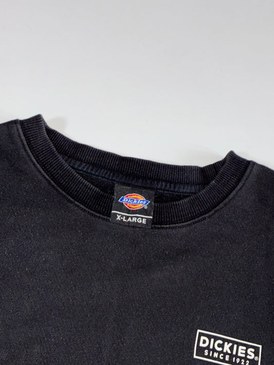 Dickies Since 1922 Box Logo Black Crewneck Sweatshirt – XL