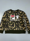 AAPE by A Bathing Ape x FILA Camo Crewneck (M)