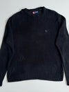 Chaps Crewneck Knit Sweater – Black (2XL)