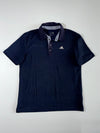 Adidas Golf | Navy Polo T-Shirt – Houndstooth Collar Trim | (L)
