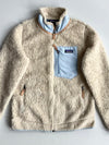 Patagonia Classic Retro-X Sherpa Fleece Jacket — Cream/Light Blue (M)