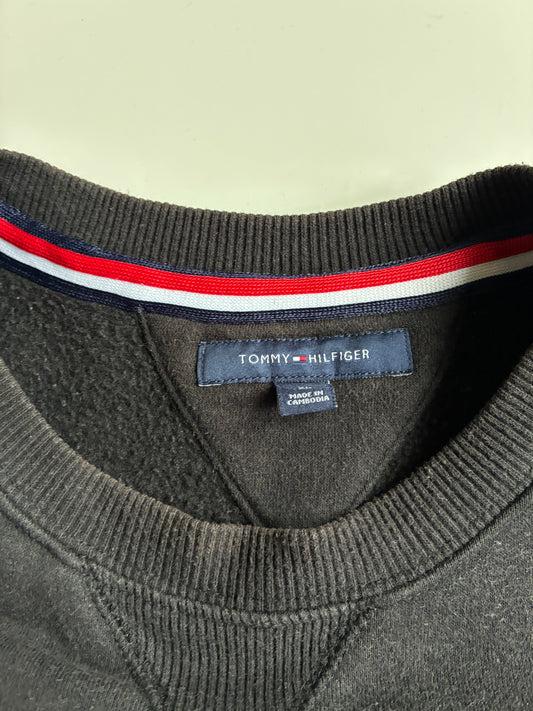Tommy Hilfiger Black Flag Logo Crewneck Sweatshirt (XL)