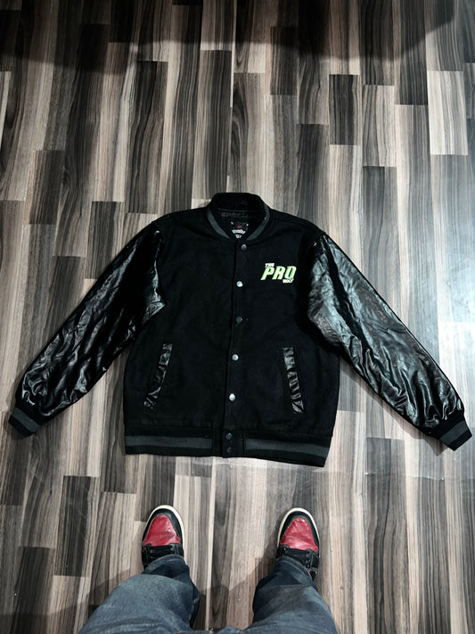 Premium Leather Sleeve Jacket (XL)