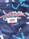 Tommy Jeans All-Over Script Print Hoodie – Navy (XL)