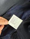 Vintage APS PowerSports Blue Black Mesh Motorcycle Jacket  Padded (XL)