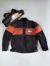 Harley-Davidson Racing “Screamin’ Eagle” 2-in-1 Moto Jacket Removable Liner embroidered Textile RidingJacket (M/L)