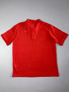 Kappa Logo Polo T-Shirt – Coral Red Pique (L)
