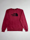 The North Face | Red Embroidered Logo Crewneck Sweatshirt (M)