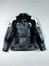 Can-Am Spyder Black, White & Yellow Leather Riding Jacket  (M)