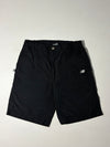 Vintage New Balance Black Nylon Logo Shorts (W:32) (L:21)