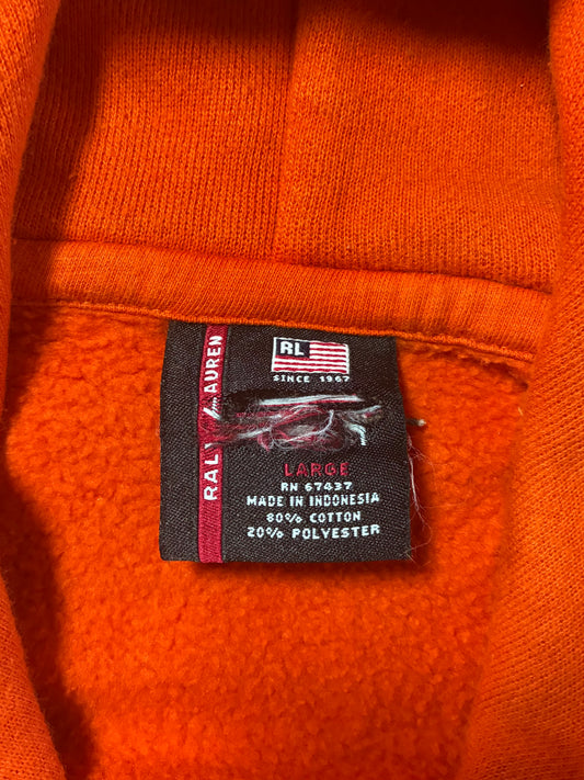 Ralph Lauren Polo Jeans Co. “67” Orange Full-Zip Hoodie (2XL/3XL)