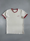 Carhartt WIP | Script Logo Ringer T-Shirt | White & Red (M)