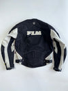 FLM Greyhound Black Grey Textile Moto Jacket / Carbon Fiver Protection (Paded)(M)