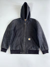 Carhartt Active Jacket Quilted Lined Hooded Duck Canvas  Black (XL)