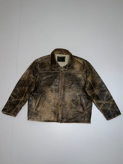 ZSuper Premium Vintage Original Jones New york Leather Jacket (RARE) (XL/2XL)
