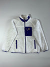 Carhartt WIP Sherpa Fleece Jacket White/Purple Collar (M/L)