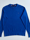 Tommy Hilfiger Royal Blue Pima Cotton Cashmere Crewneck Sweater (L)
