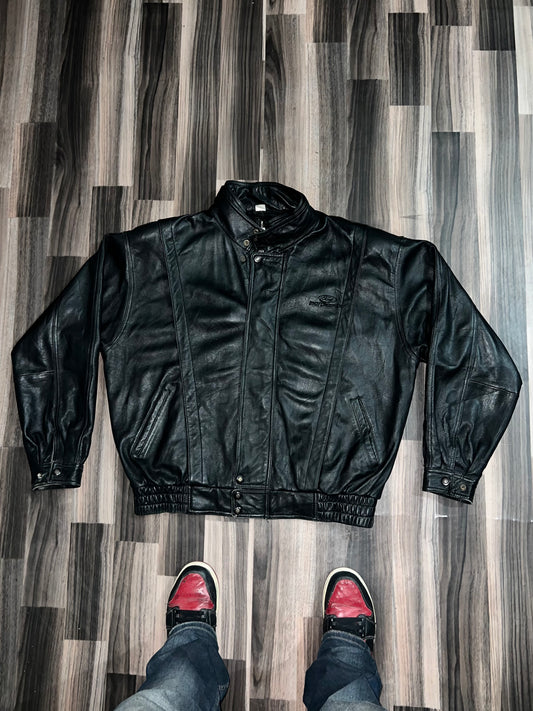 ZFORD MOTOR SPORTS Rare Original Leather Jacket (2XL)