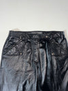 Vintage BGN Black Leather Zip Pocket Moto Pants (W:30) (L:42)